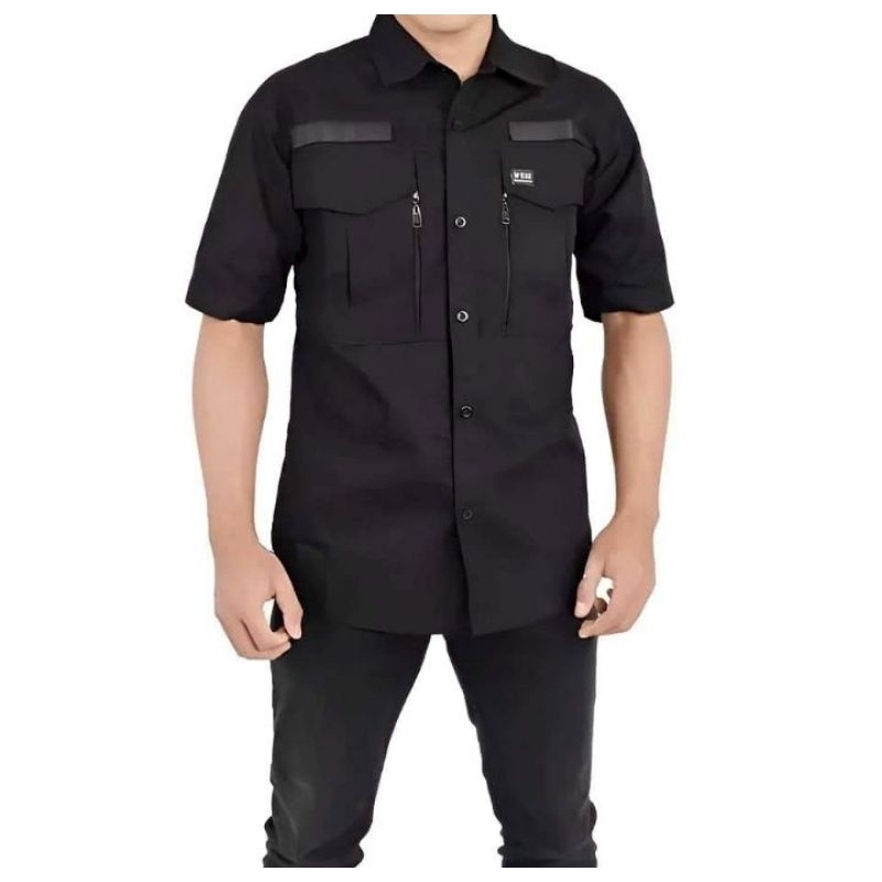 baju tactical W TAC lapangan lengan pendek