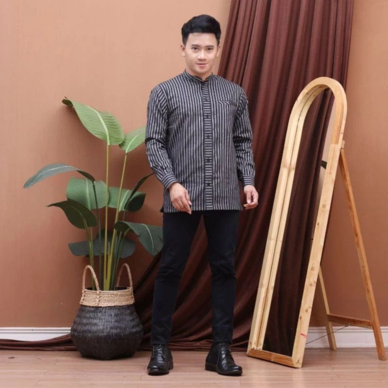 KEMEJA Baju Lurik Pria Wanita ATBM TRADISIONAL
