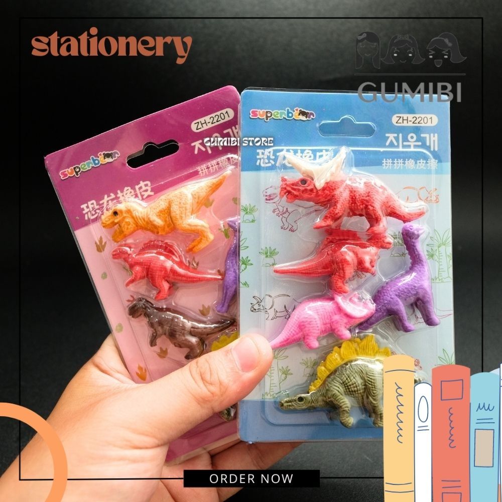 

PENGHAPUS DINO 1 SET 4 PCS PENGHAPUS SETIP KARET PENGHAPUS DINOSAURUS SETIP ANAK COWOK LUCU TERMURAH