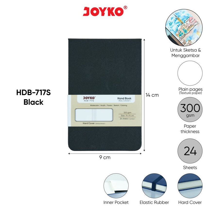 

KODE P92L Buku Catatan Sketsa Hand Book Joyko HDB717S