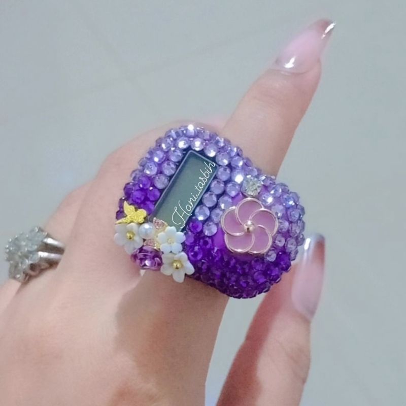 HANI TASBIH DIGITAL SWAROVSKI ZHANIA NON LED TASBIH DAILY HIAS FOR GIFT