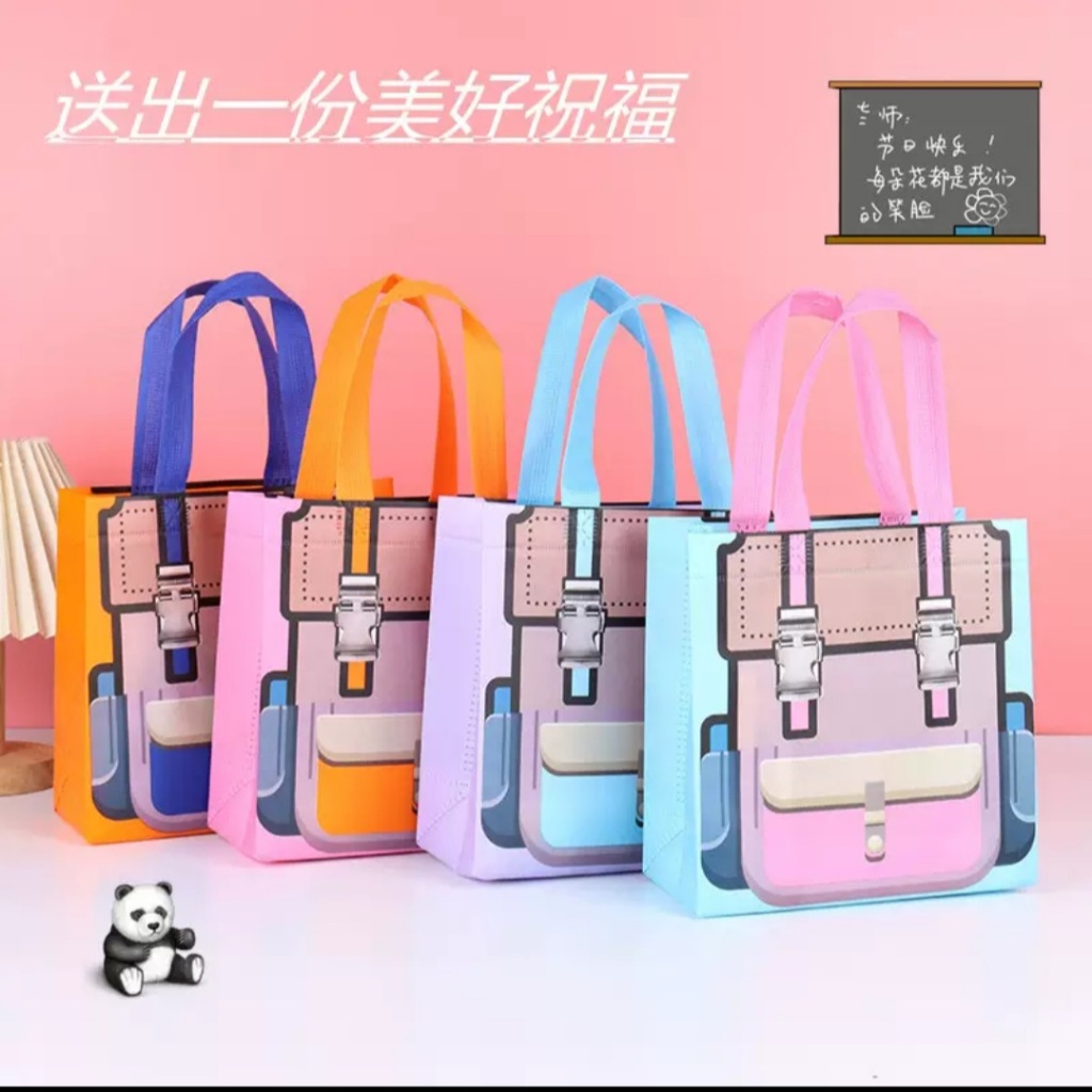 

Tas Kado untuk Ulang Tahun/ Souvenir Ulang Tahun dan Tas Snack Seri Ransel Totebag
