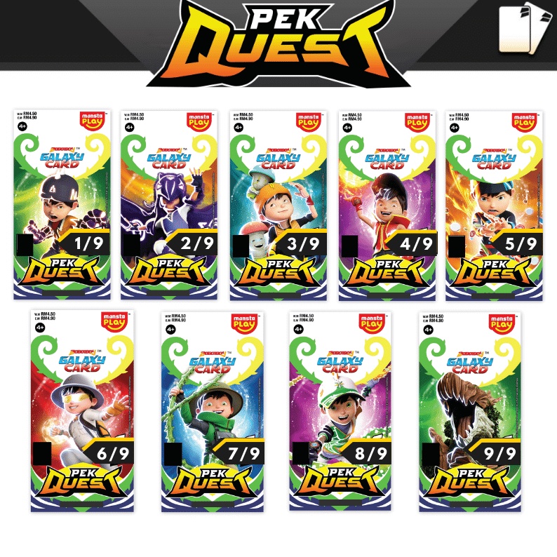 KODE T32N Boboiboy Galaxy Card Original Monsta Malaysia  Quest