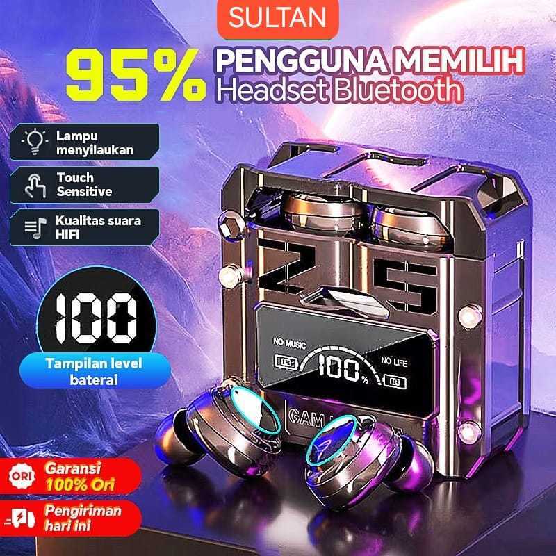 TWS M25 Headset Bluetooth GAMING Earphone Bluetooth Wireless Bass Headphone Bluetooth 5.3 Full Bass