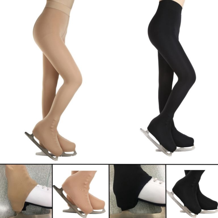KODE A3U Regular Stocking Celana Figure Ice Skating Tights Over Boot Half Full Cover with Clip Polos
