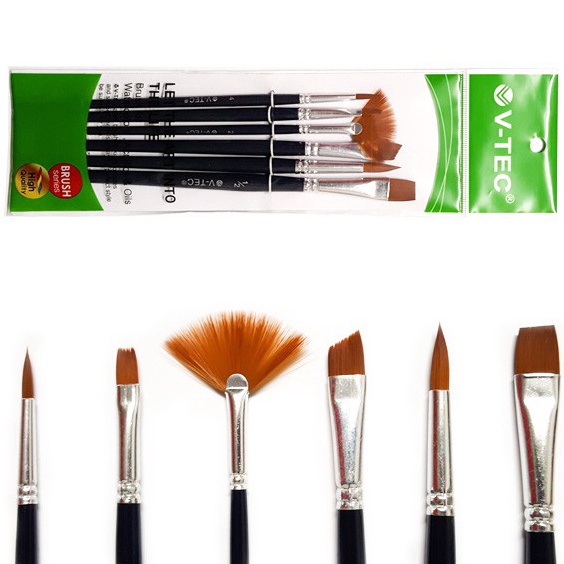 

KODE M18S VTec Brush A17 Set 6 Kuas Lukis Set 6