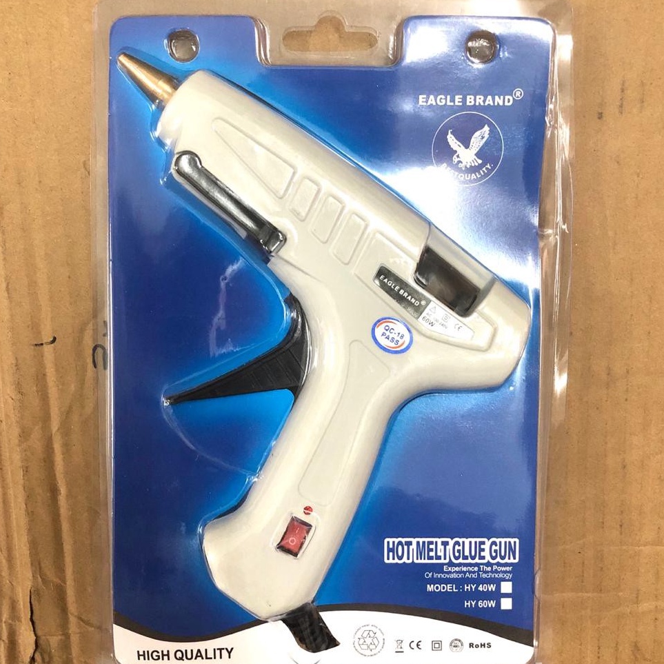 

KODE T3U Lem Tembak Eagle 6 Watt On Off Hot Glue Gun Pistol Lem Berkualitas Kerajinan Tangan