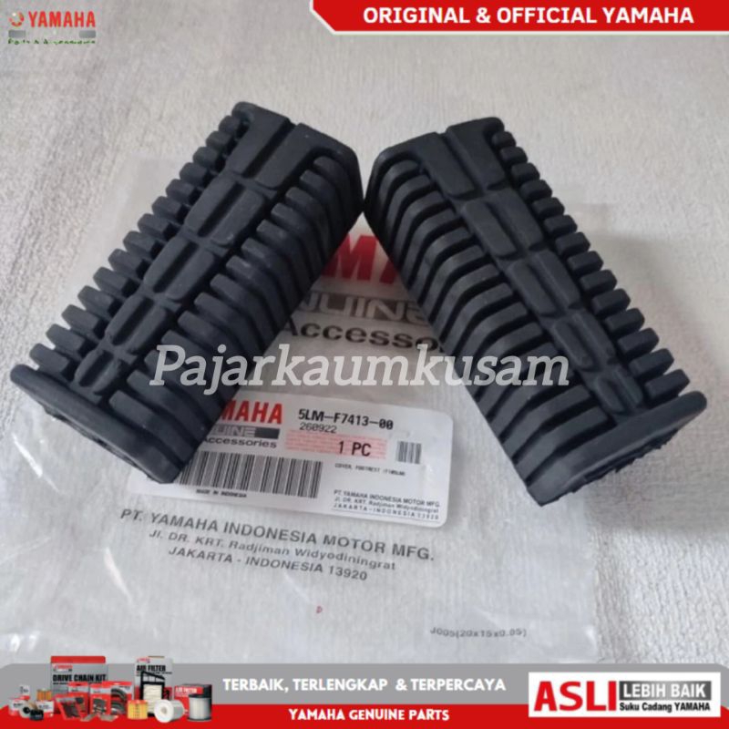KARET COVER BUSTEP STEP DEPAN YAMAHA RX KING PEREDAM JUPITER Z VEGA R ORIGINAL 5LM-F7413-00 COVER FO