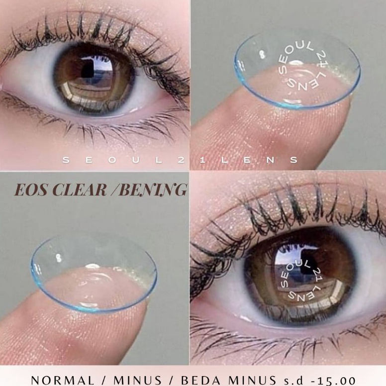 KODE X65Q SOFTLENS EOS CLEAR softlens Bening Minus 5 sd 15 Softlens Minus Tinggi Softlen KEMENKES
