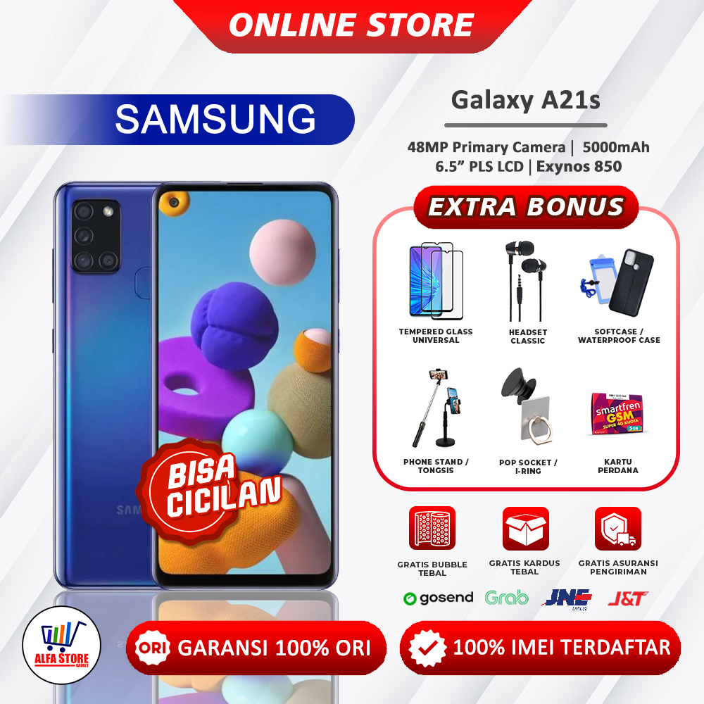 SAMSUNG A21S RAM 6 128 GARANSI RESMI SAMSUNG