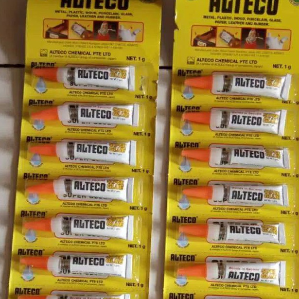 

KODE N94H 12 pcs Lem Alteco Super Glue ALTECO