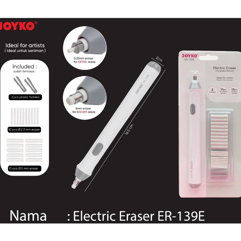 

KODE S77D joyko electric eraserpenghapus elektrik ER139E