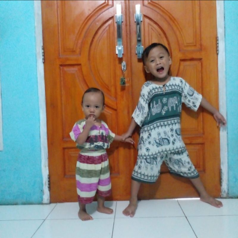 Baju pantai anak / baju bali anak / baju salur anak / st anak pantai