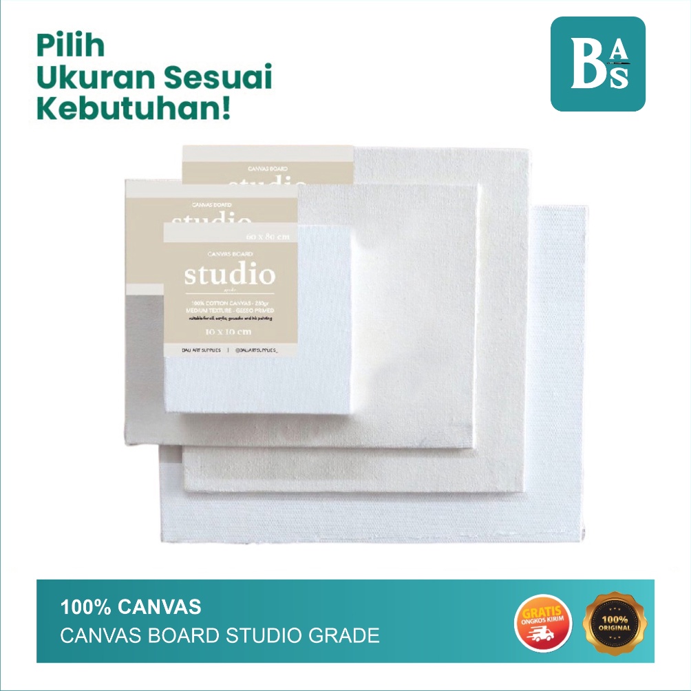 

KODE S78W 1 Cotton Canvas Board Bali Art Supplies Studio Grade