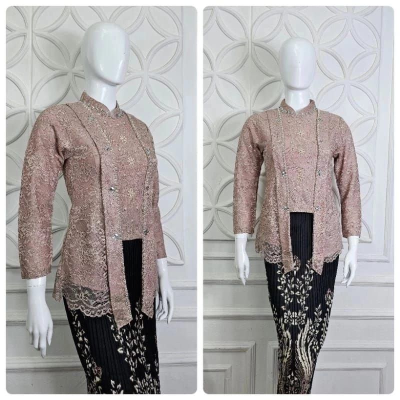 (FREE HIJAB)setelan kebaya kutubaru hijab/kebaya wisuda/kebaya modern