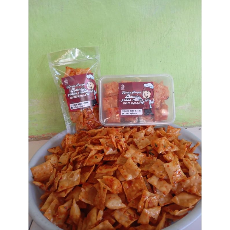 

KERIPIK PANGSIT BALADO PEDAS MANIS