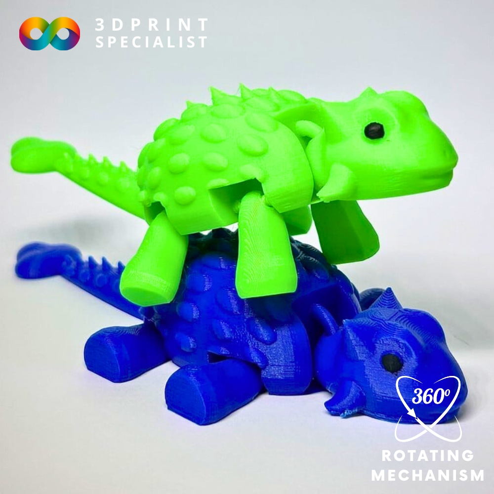 Articulated Ankylosaurus Toy Mainan Anak Dinosaurus Fleksibel Artikulasi - Ankylosaurus