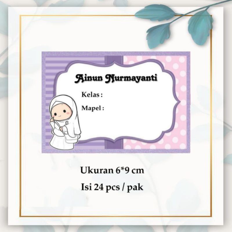 

STICKER MATA PELAJARAN TEMA HIJAB SIZE 9×6 cm