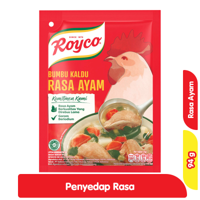 

Royco Bumbu Kaldu Rasa Ayam 94 Gr Sachet 94Gr