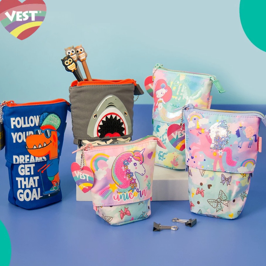 

Sale VEST pencil case kotak pensil slide 2 in1 U259