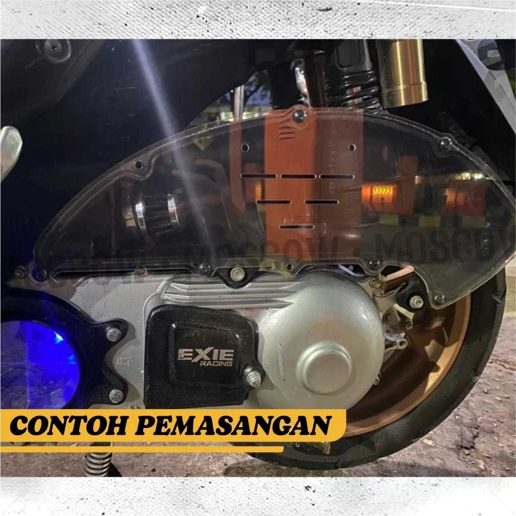Cover Tutup Filter New Nmax Aerox Bahan Akrilik Bening Transparan