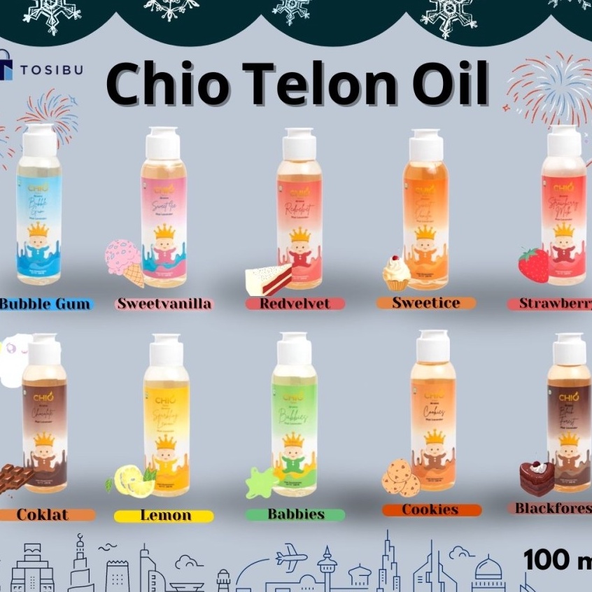 

Pasti Murah Chio Minyak Telon Bayi Oil Aroma Coklat Strawberry Bubblegum Lemon Babbies Cookies Aroma Makanan Favorit