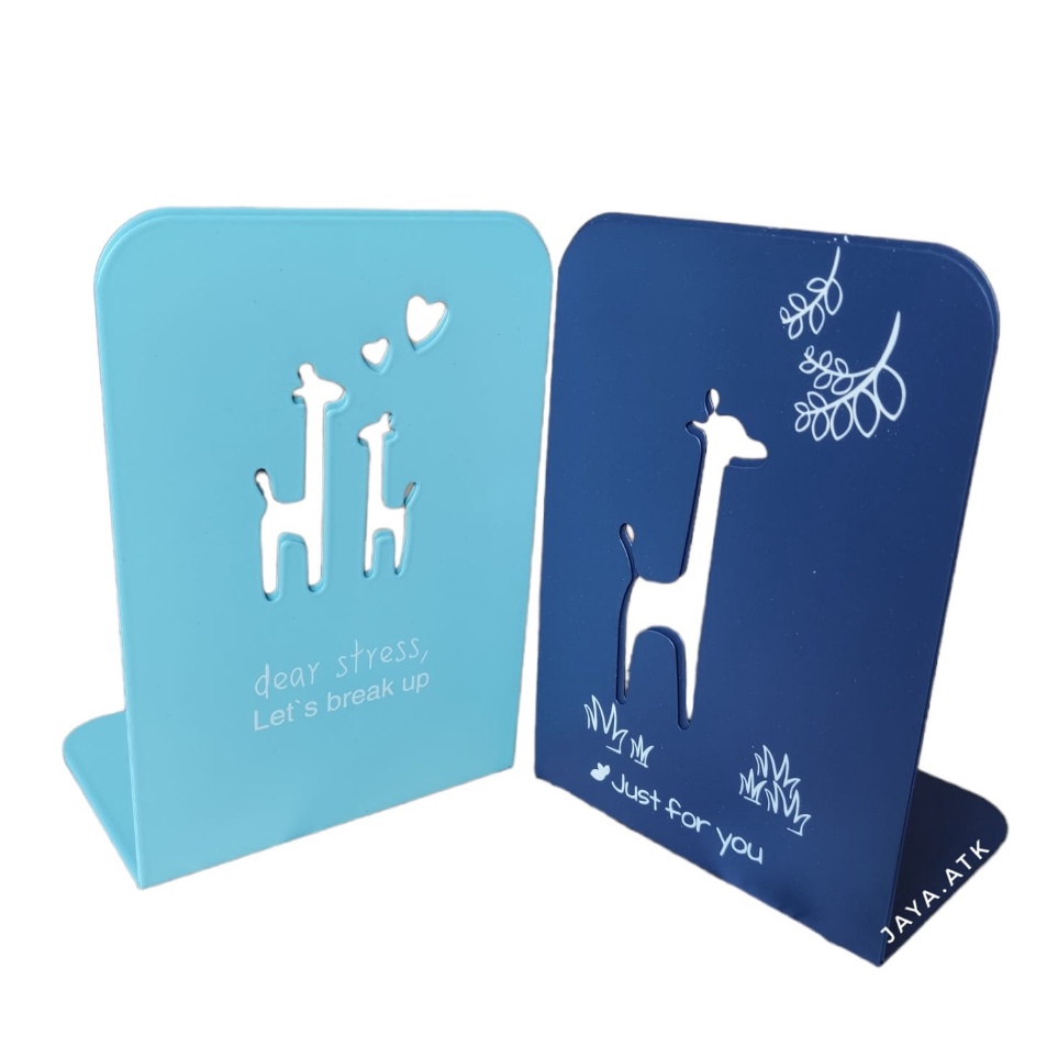 

Best Seller BOOK END BESI LUCU BENTUK PENYANGGA BUKU BOOKEND HOLDER SANDARAN BUKU BOOK STAND