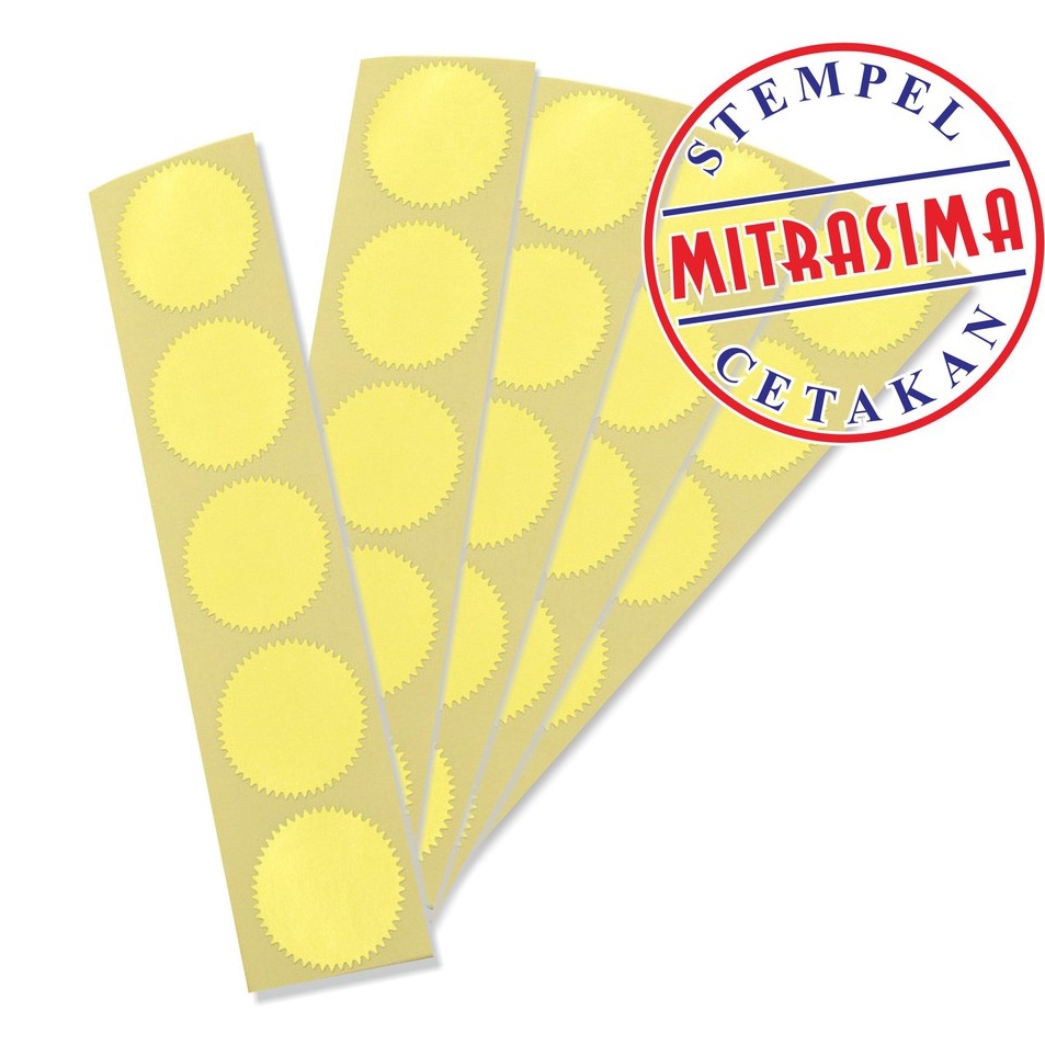 

Harga Promo Sticker seal untuk emboss stamp
