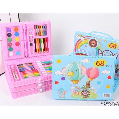 

NG CRAYON SET 68 PCS ALAT MELUKIS ANAK ALAT MENGGAMBAR ANAK ATK PENSIL WARNA CRAYON