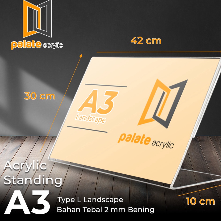 

Inovatif AKRILIK A3 TYPE L LANDSCAPE AKRILIK A3 L LANDSCAPE 2MM