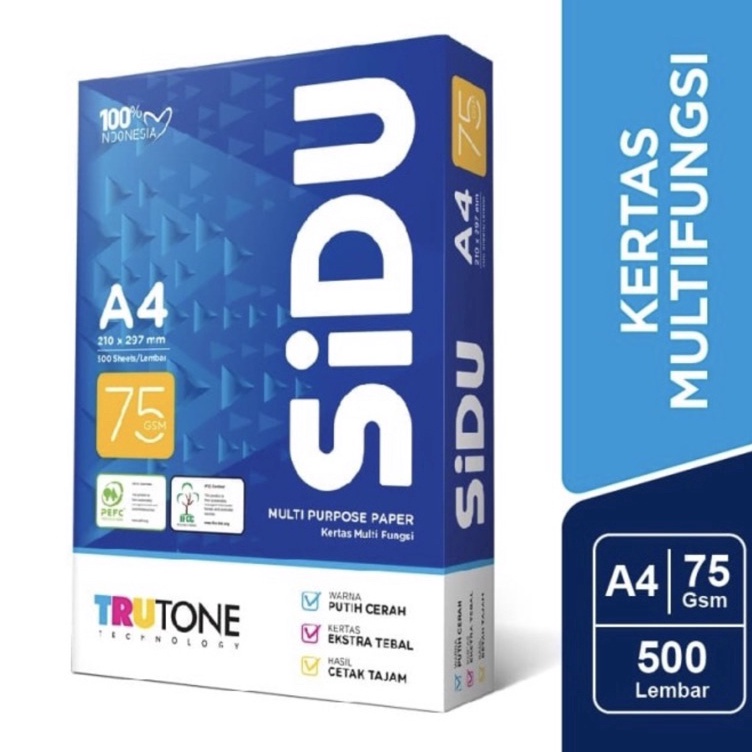 

Eksklusif KES A4 75 GRAM SIDU