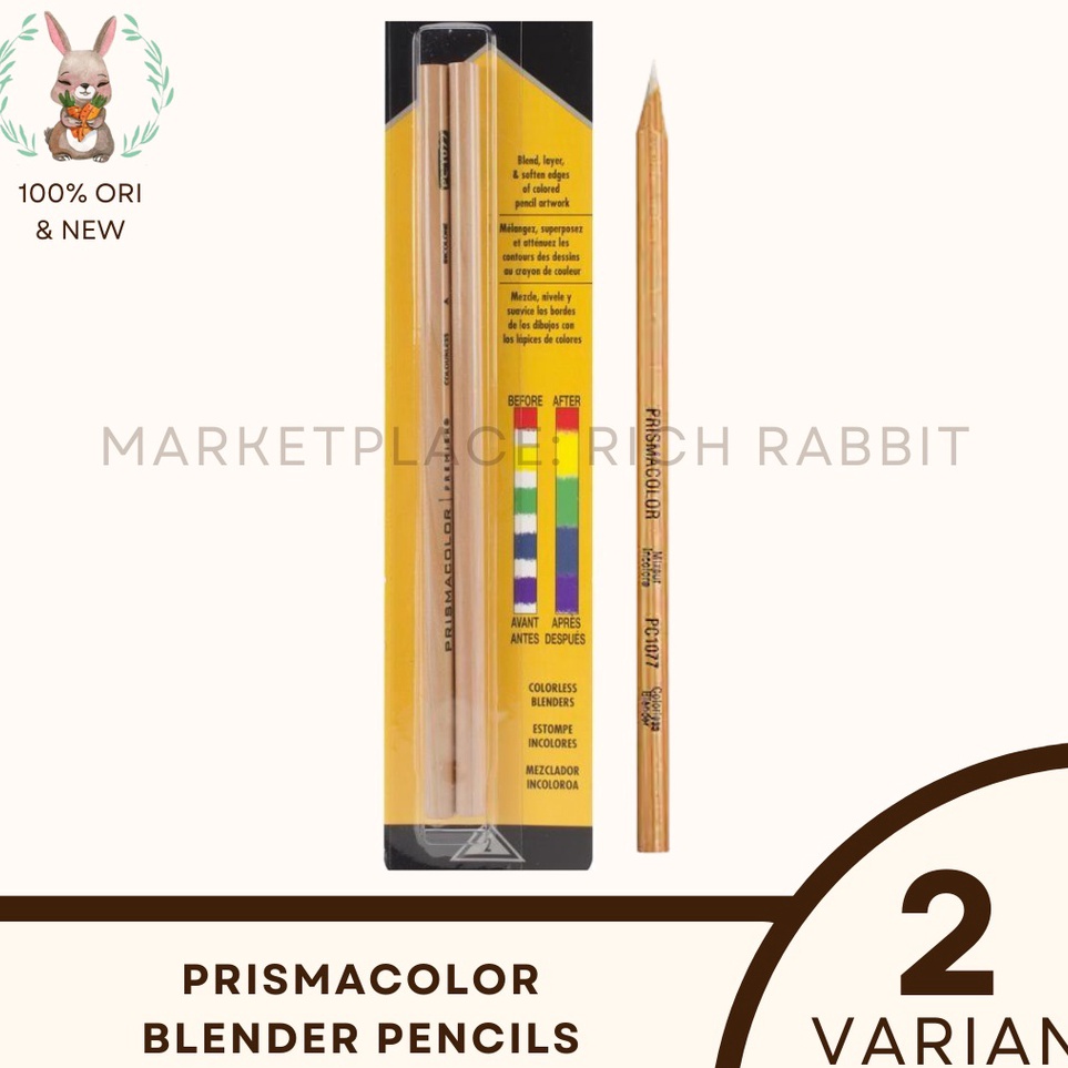

Prismacolor Colorless Blender isi 1 dan Kemasan 2 Batang Prisma Color Pensil Warna Transparan