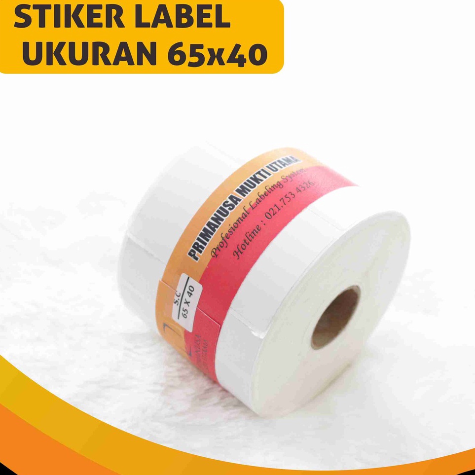 

Model Baru Etiket Label Semicoated Ukuran 65x4 mm