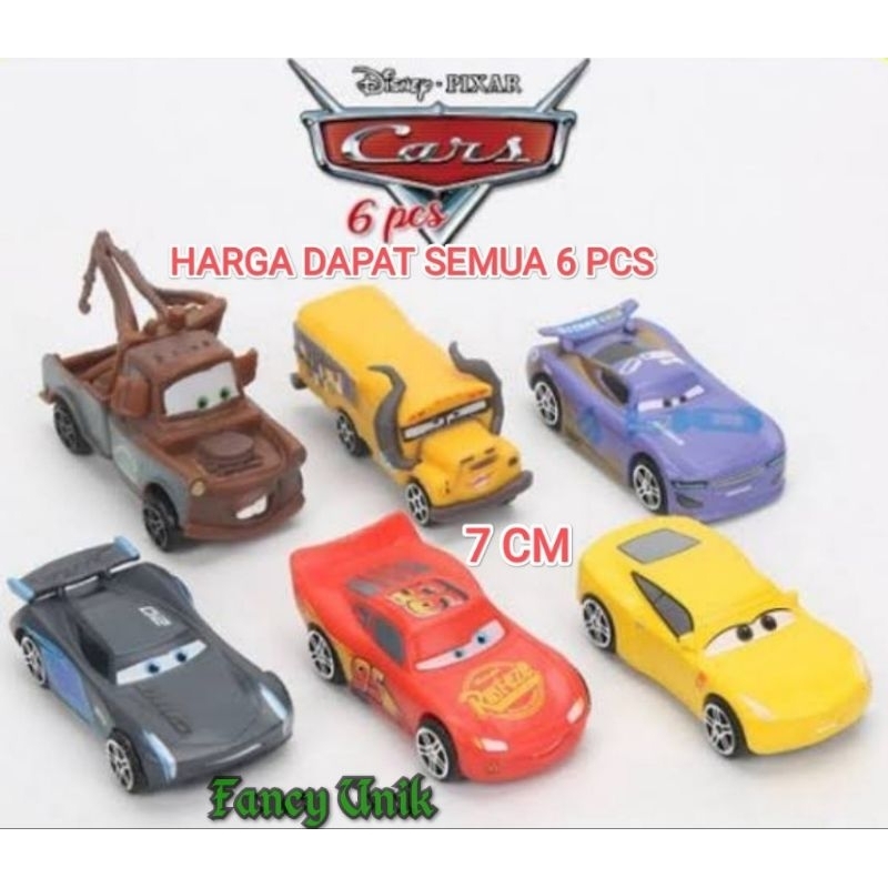 Mainan Figure Mobil Disney Pixar Cars 3 Set Isi 3 Pcs