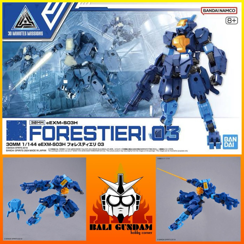 30MM 1/144 eEXM-S03H FORESTIERI 03 Bali Gundam Hobby Corner Bandai Original