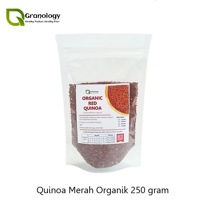 

Quinoa Merah Organik / Organic Red Quinoa (250 gram) by Granology