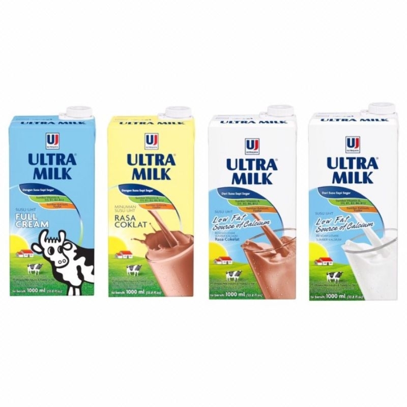 

ULTRA MILK SUSU ULTRA MILK 1 LITER ( KARTONAN ISI 12 PCS )**