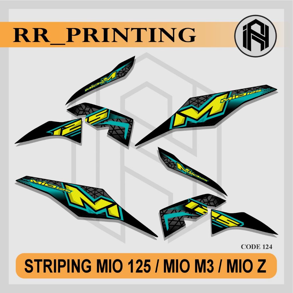 Stiker Striping Motor Yamaha Mio M3 Decal Striping Standar Stiker Mio Z / Mio 125 Premium