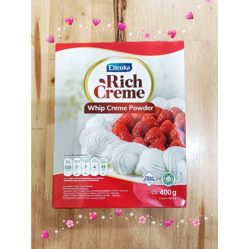 

WHIP CREME POWDER 400gr ELLENKA RICH CREME