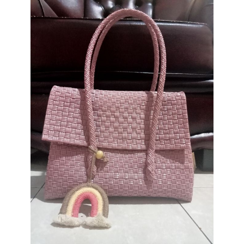 tas anyam jelly wanita