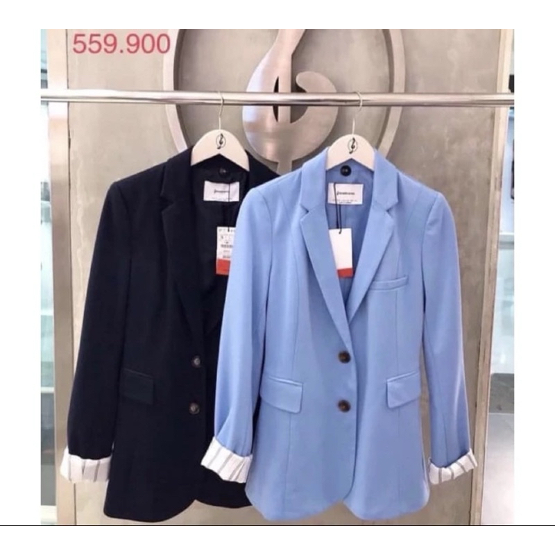 preloved blue blazer stradivarius original