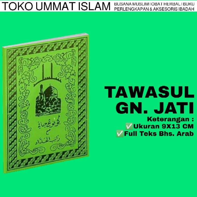 Buku Tawasul Sunan Gunung Jati Ukuran 9x13 CM Full Teks Bahasa Arab