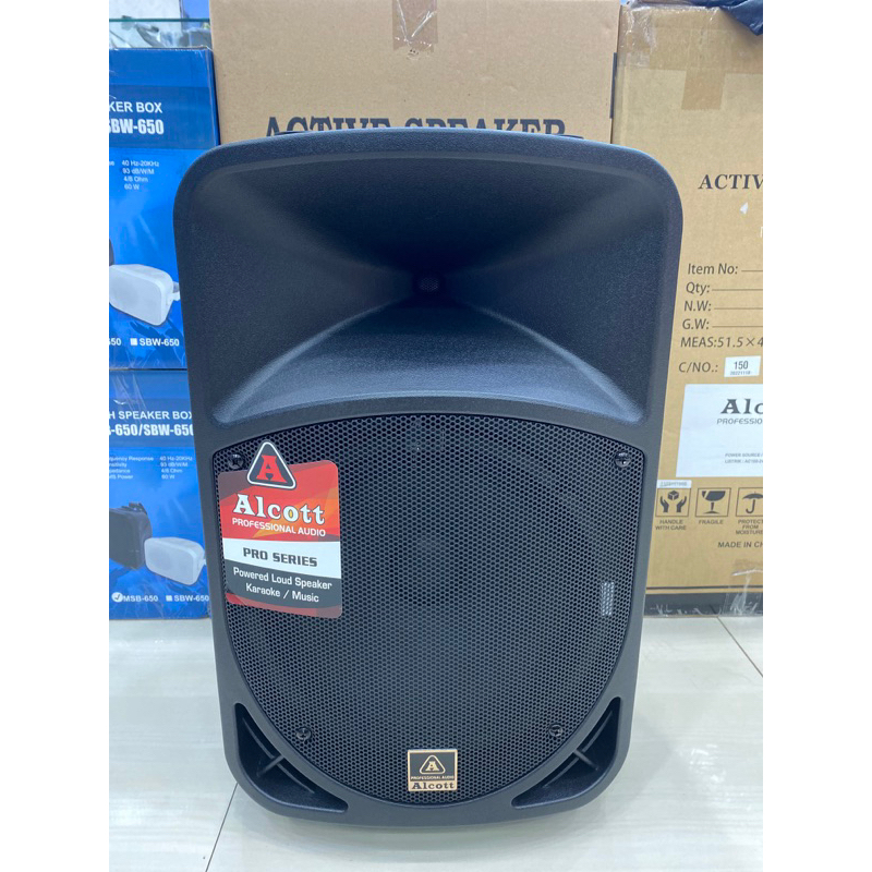 Speaker Portable Alcott Pro series Aktif 12 inch Bluetooth TERBAIK ORIGINAL