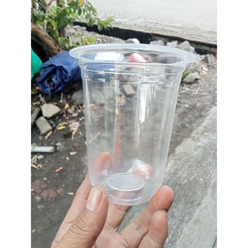 GELAS CUP MEREK SAP 14  OZ OVAL 8 GRAM  TEBAL GROSIR