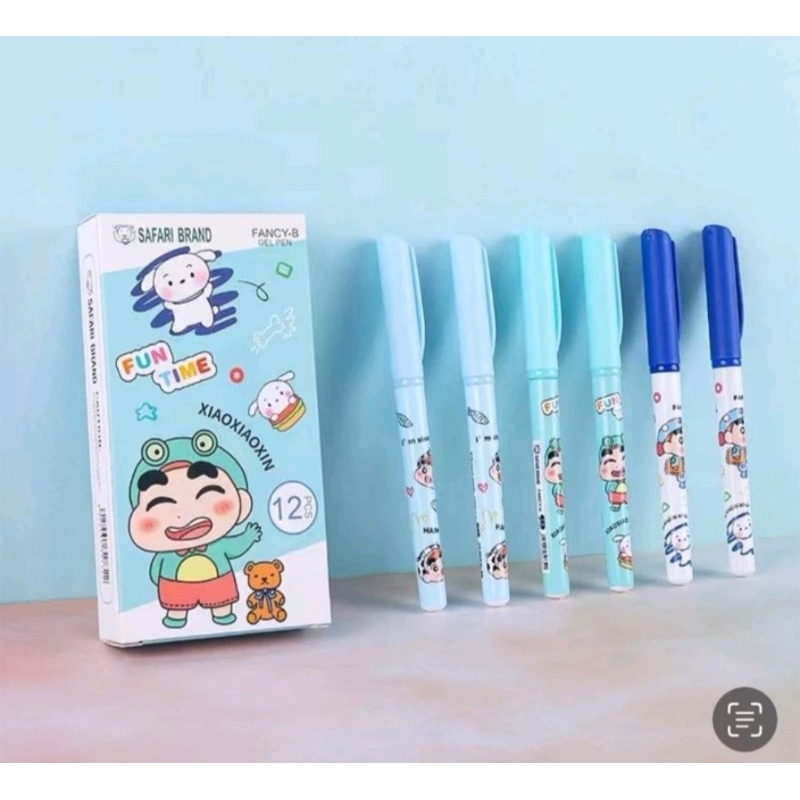 

(12Pcs) Pulpen Karakter Shinchan 0, 5mm//Bolpoint Pulpen Karakter Shinchan Pulpen Karakter Lucu