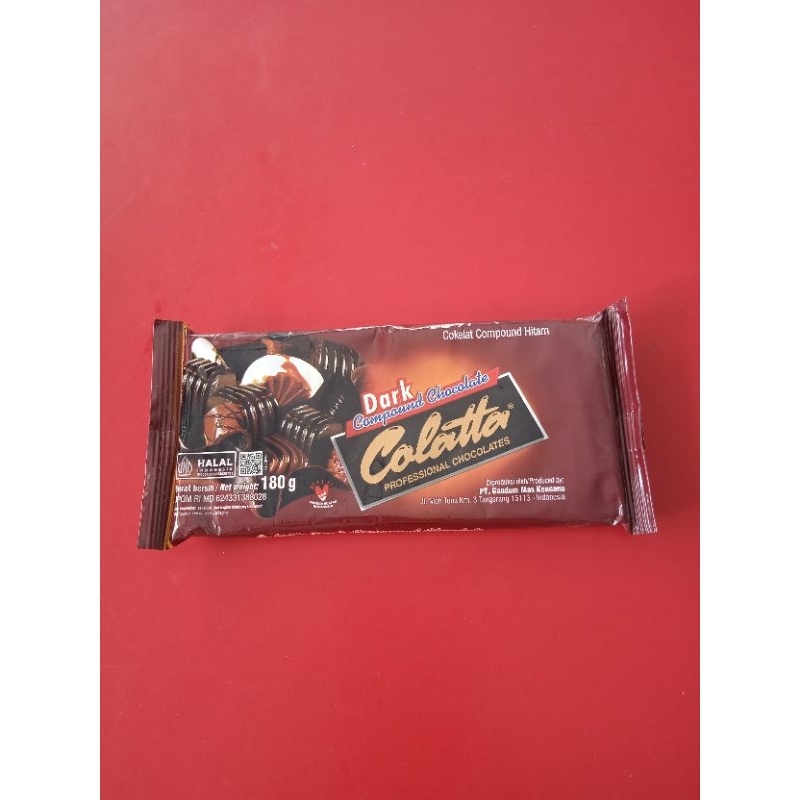 

Coklat compound hitam dark colatta 180 gr