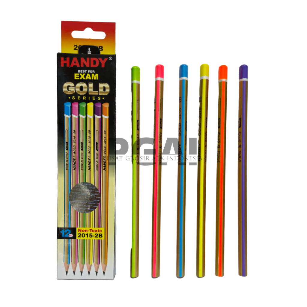 

PENSIL PENCIL 2B HANDY 2015 FOR COMPUTER BEST EXAM GOLD SERIES PENCIL 1 PACK ISI 12 PCS STATIONERY