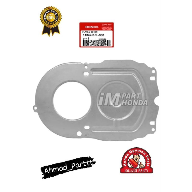 11342-KZL-930 Plat Cover Tutup CVT Gigi Selah Plate L Honda Beat Scoopy Vario 110 FI Esp Beat Pop