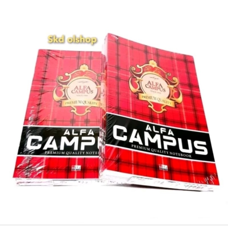

Buku Tulis ALFA Campus uk boxy maxy panjang 1 pck Isi 10 buku 36 lembar