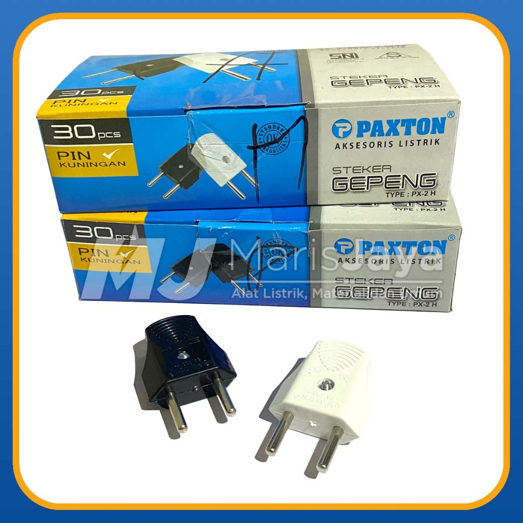 Steker Gepeng PAXTON PX-2H (Hitam/Putih)